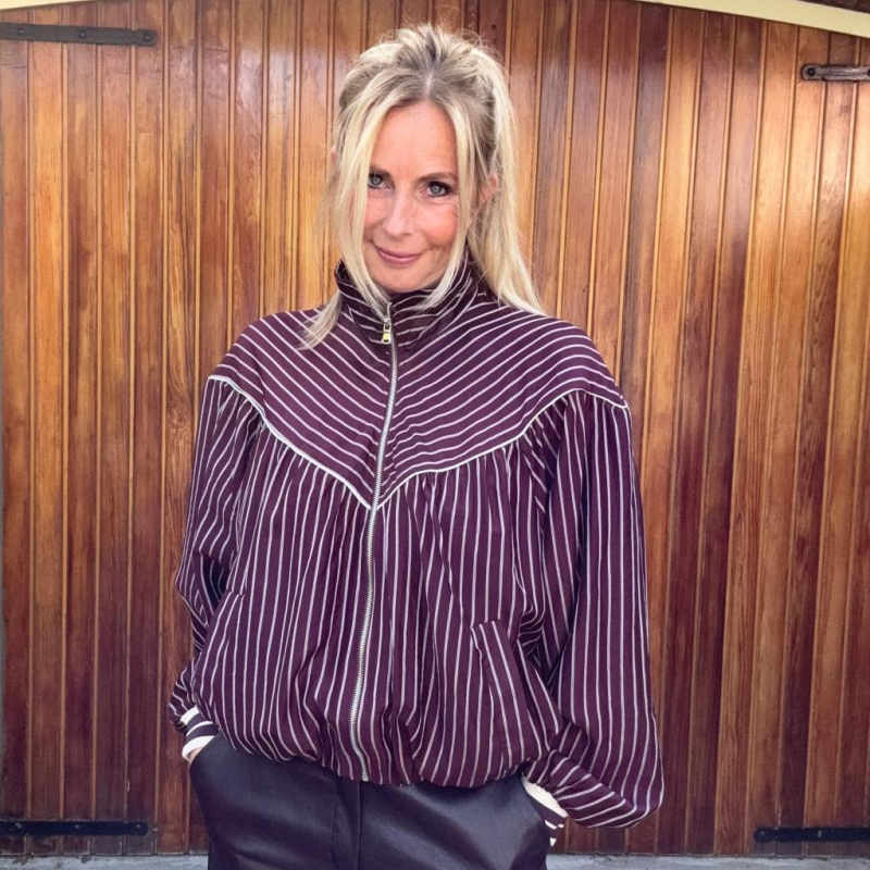 Broek Macie burgundy